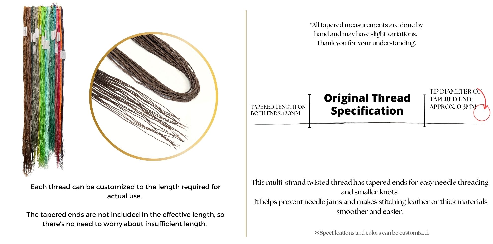 TAPERED END SEWING THREAD 1